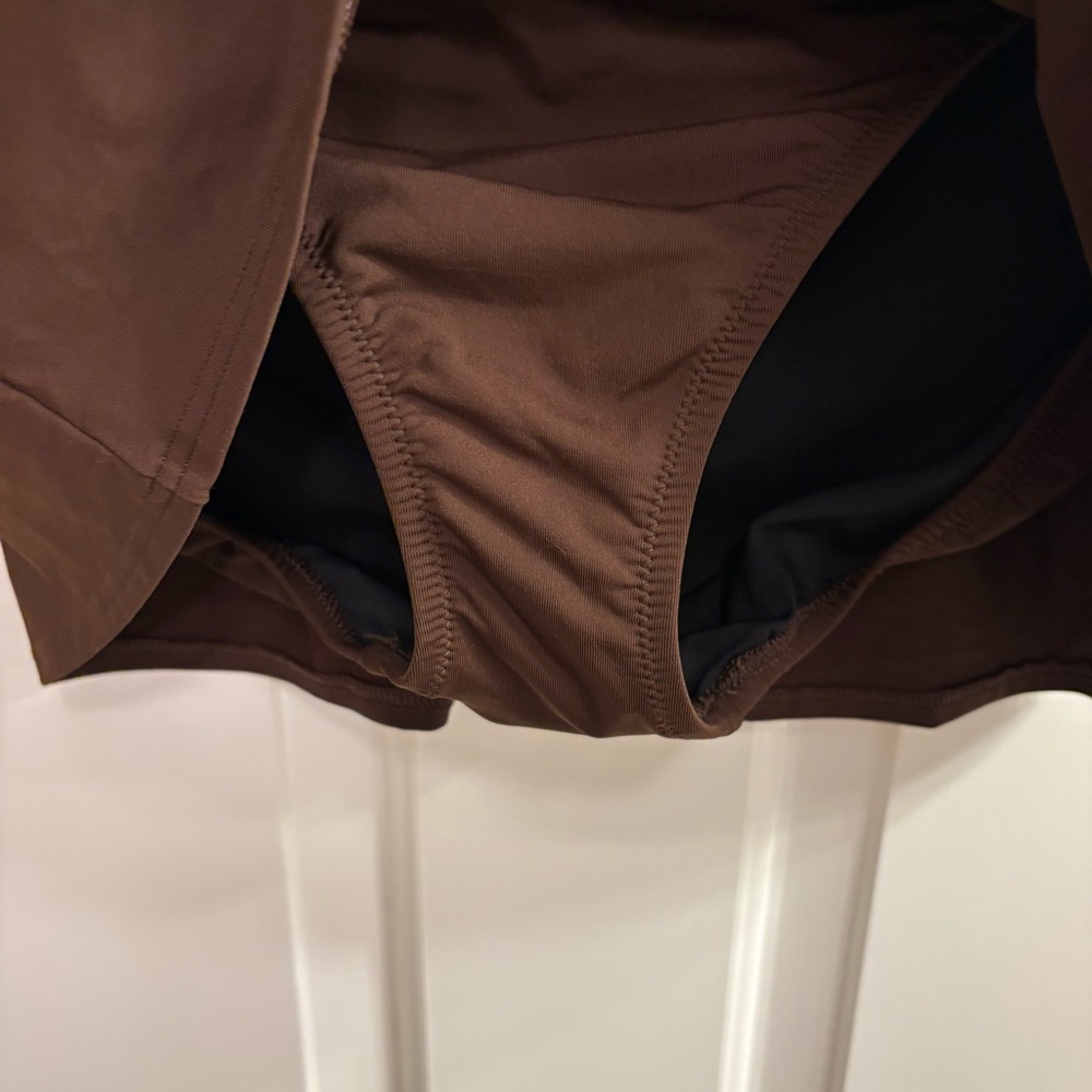 Lands’ End Brown Women's Mini Swim Skirt - Picture 4 of 6